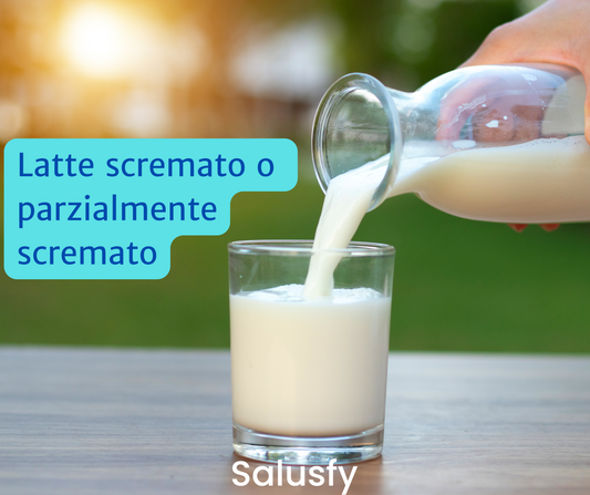 Latte scremato o parzialmente scremato