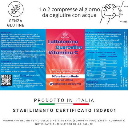 LATTOFERRINA QUERCETINA VITAMINA C